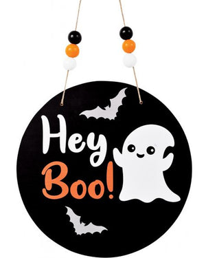 Boo Halloween Home Wood Sign 30cm