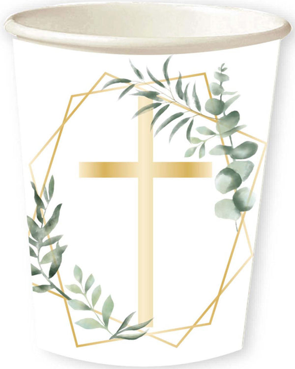 Botanical Celebration 237ml Paper Cups Pack of 8