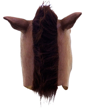 Brown Horse Head Deluxe Mask