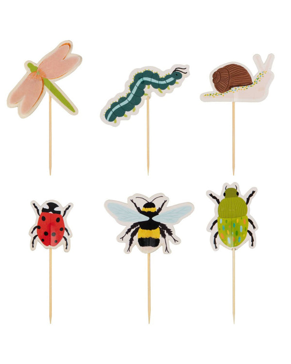 Bugging Out Cupcake Toppers Pack of 12