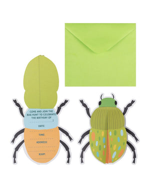 Bugging Out Party Invitations Pack of 5