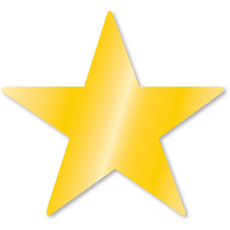 Foil Star Cutouts Yellow Sunshine