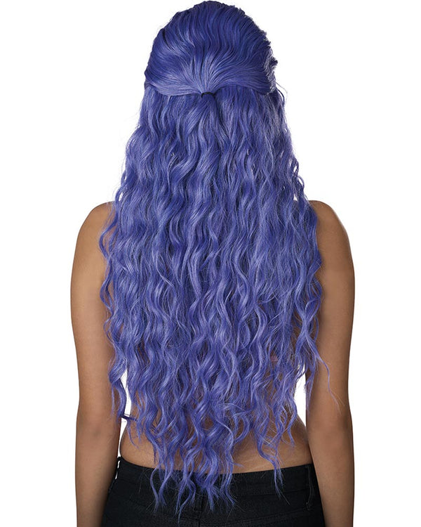 Charmed Tresses Long Curly Purple Wig