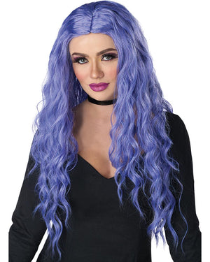 Charmed Tresses Long Curly Purple Wig