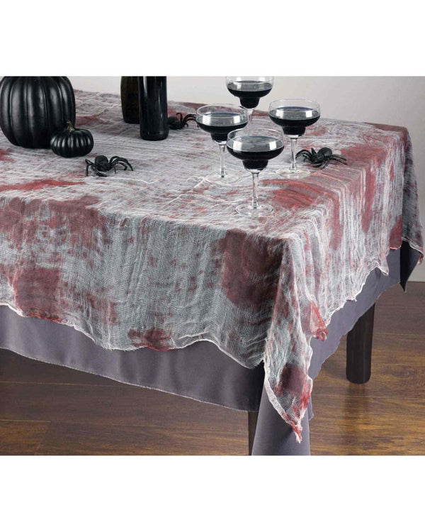 Chop Shop Bloody Gauze Tablecover 2.1m