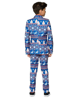 Christmas Blue Nordic Boys Suitmeister