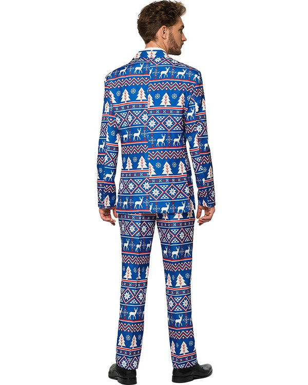 Christmas Blue Nordic Mens Suitmeister