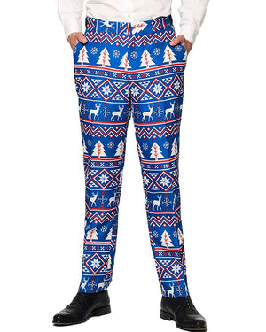 Christmas Blue Nordic Mens Suitmeister