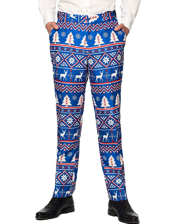 Christmas Blue Nordic Mens Suitmeister