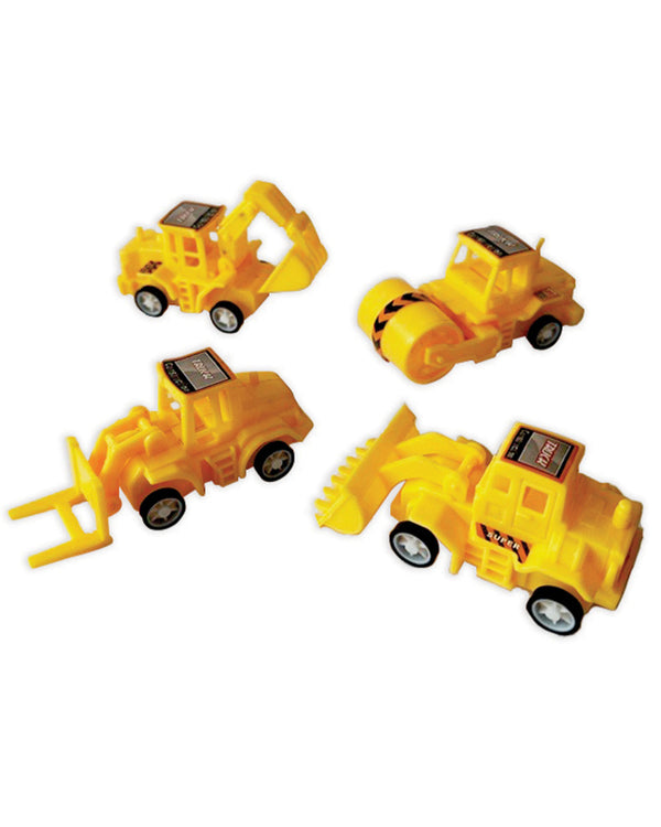 Construction Toy Truck Favours Pack of 4