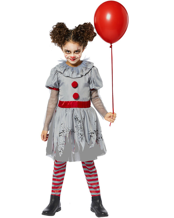 Bad Clown Girls Costume