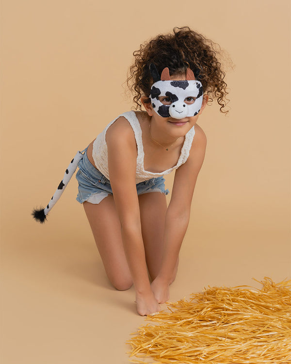 Cow Deluxe Mask and Tail Set