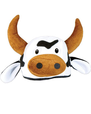 Cow Head Plush Hat