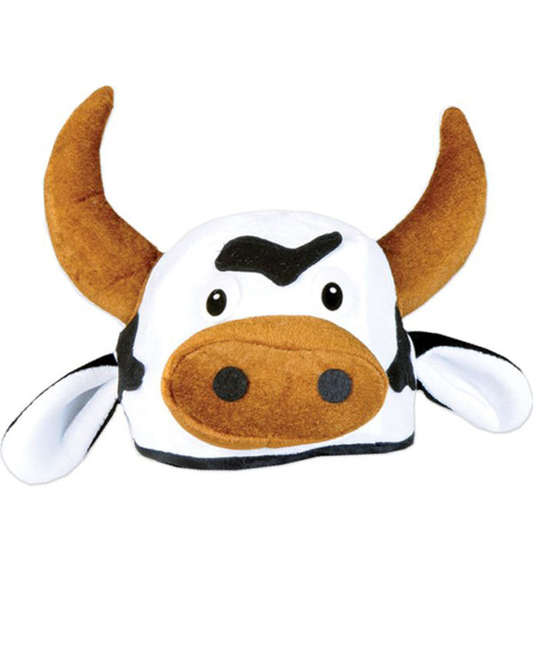 Cow Head Plush Hat