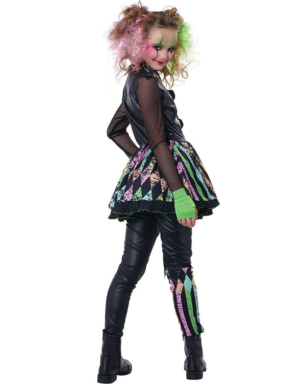 Crazy Carnival Clown Girls Costume