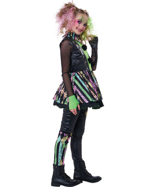 Crazy Carnival Clown Girls Costume