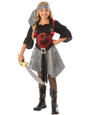 Crimson Pirate Girls Costume