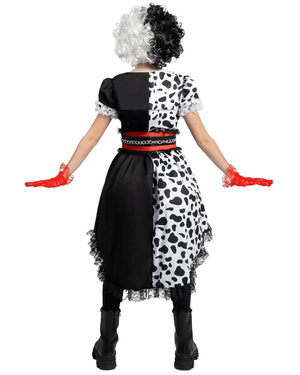 Cruel Dalmatian Diva Complete Girls Costume