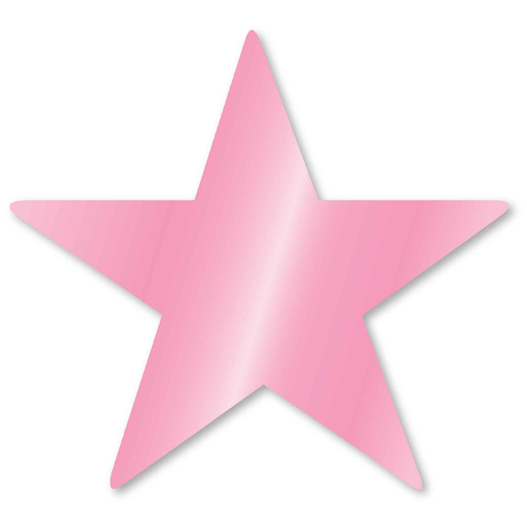 Foil Star Cutouts New Pink