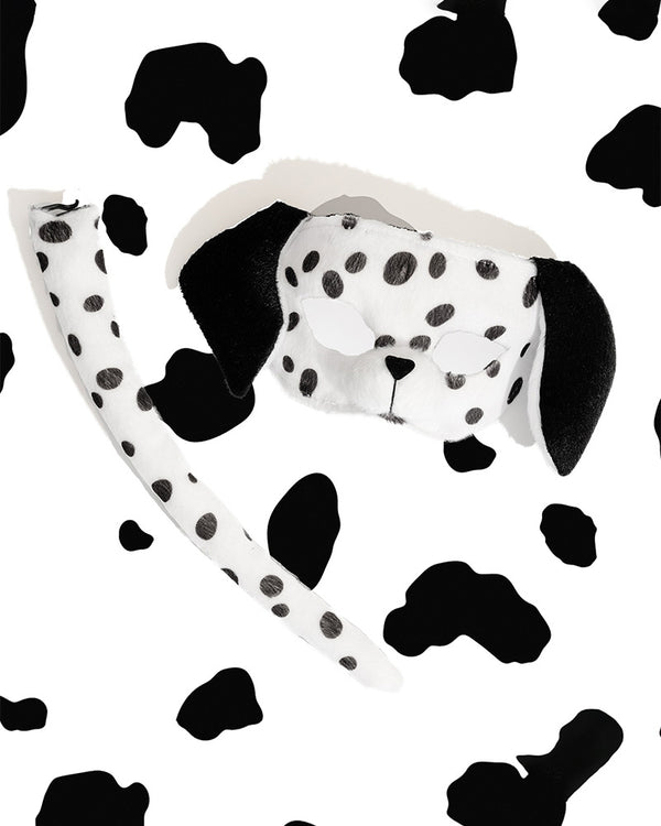 Dalmatian Deluxe Mask and Tail Set