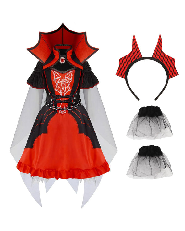 Dark Vampire Complete Girls Costume