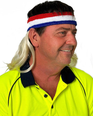 Dazza The Larrikin Blonde Magic Mullet Headband