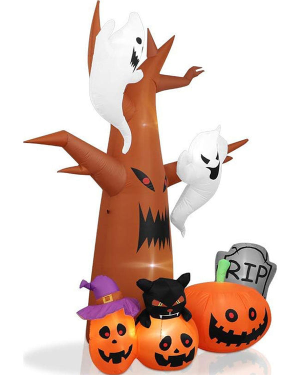 Dead Tree and Ghosts and Pumpkins Lawn Inflatable 2.4m