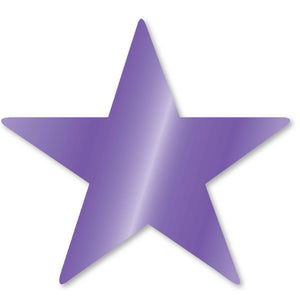 Foil Star Cutouts New Purple