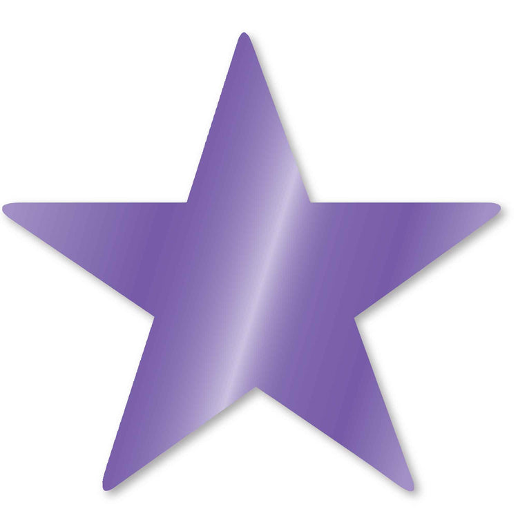 Foil Star Cutouts New Purple