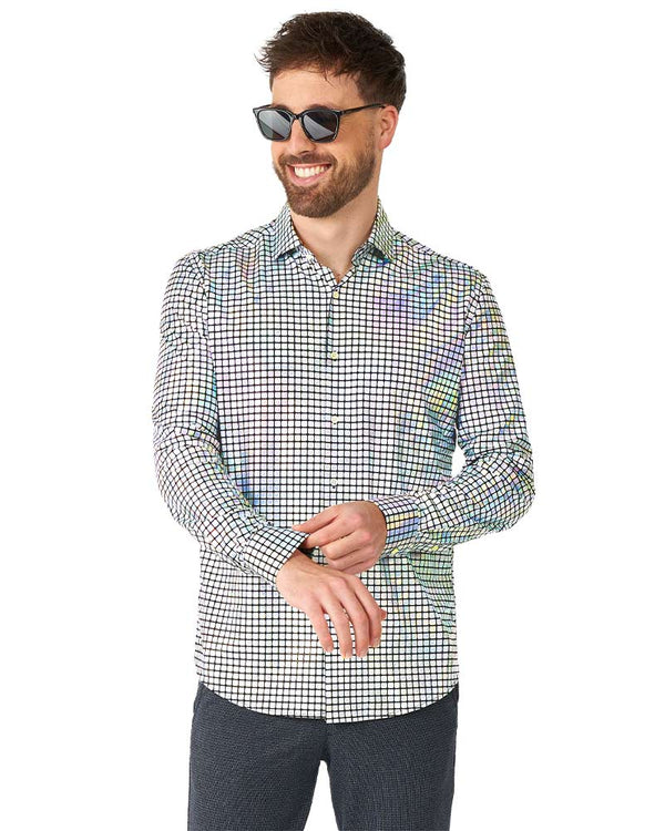 70s Discoballer Opposuit Mens Shirt