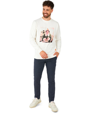 Elf Buddys Dinner Opposuit Mens Christmas Sweater