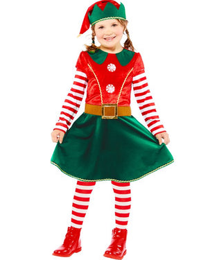 Elf Dress Girls Costume