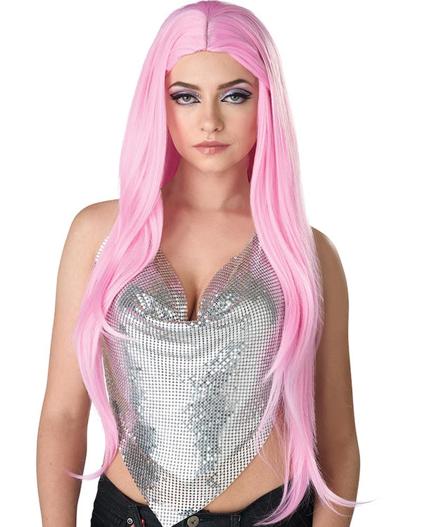 Extra Long Pink Wig