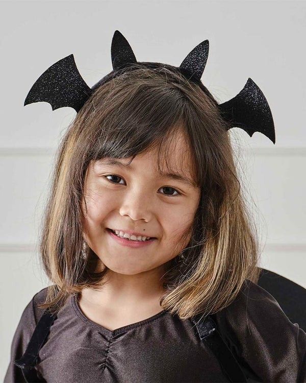 Sparkle Black Bat Headband