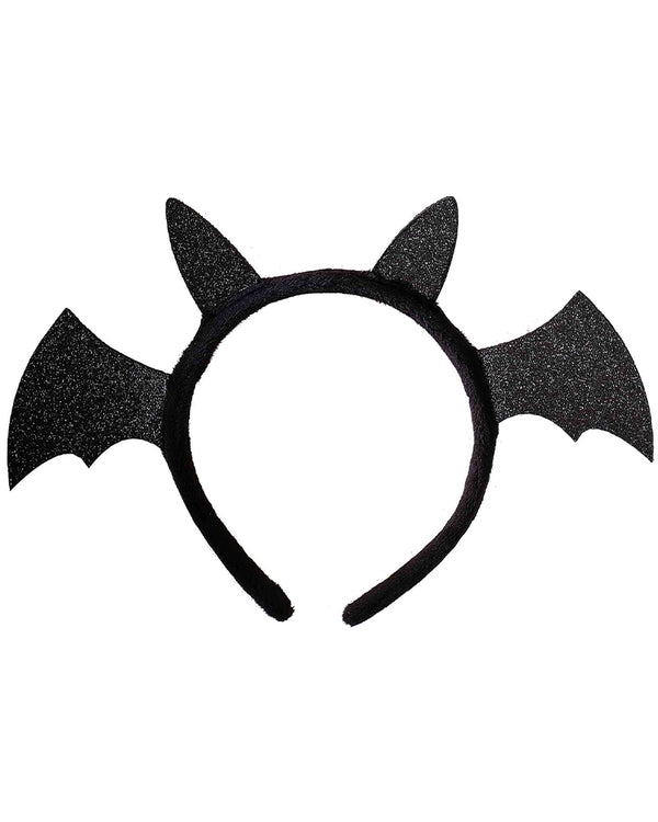 Sparkle Black Bat Headband