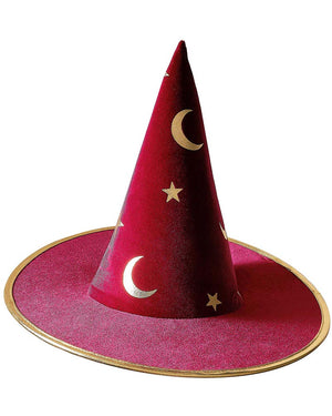 Velvet Burgundy Magician Hat