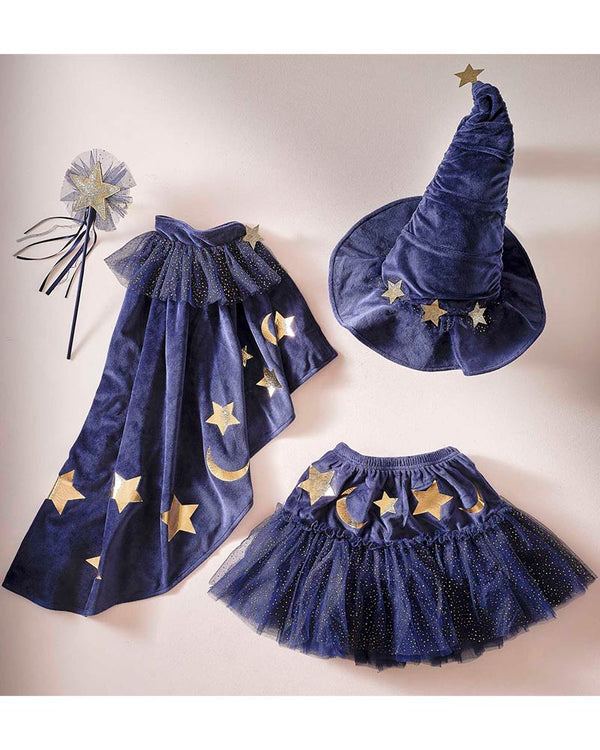 Velvet Sparkle Navy Wizard Tutu Kids 3-5 Years