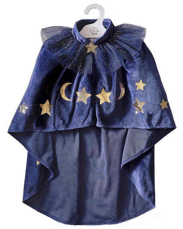 Velvet Navy Wizard Cape