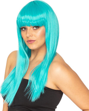 Fashion Deluxe True Teal Long Wig