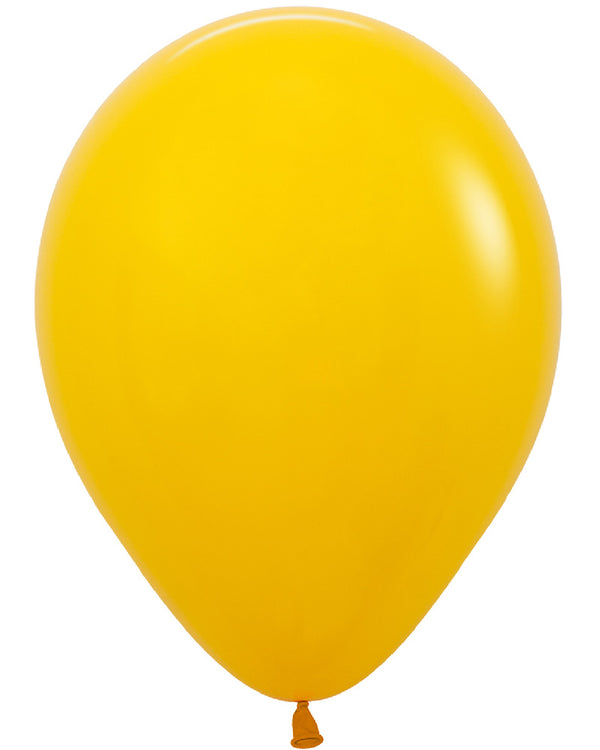 Fashion Honey Yellow 30cm Latex Balloons Pack of 50