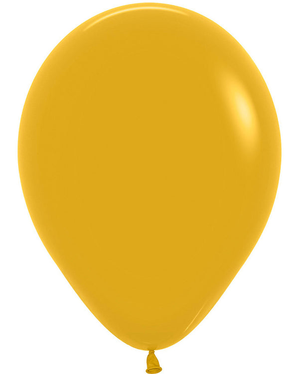 Fashion Mustard 30cm Latex Balloons Pack of 50