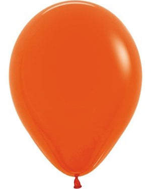 Fashion Orange 30cm Latex Balloons Pack of 50