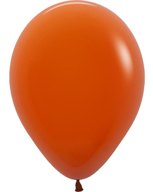 Fashion Sunset Orange 12cm Latex Balloons Pack of 50