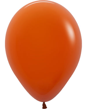 Fashion Sunset Orange 30cm Latex Balloons Pack of 100