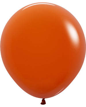 Fashion Sunset Orange 45cm Latex Balloons Pack of 25