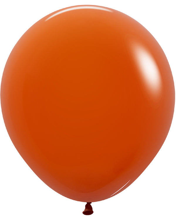 Fashion Sunset Orange 45cm Latex Balloons Pack of 6