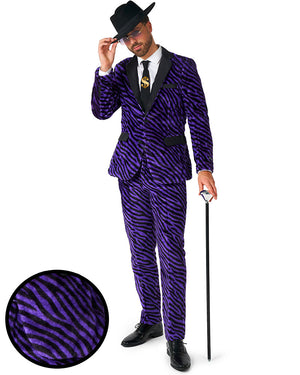 Faux Fur Purple Pimp Mens Suitmeister