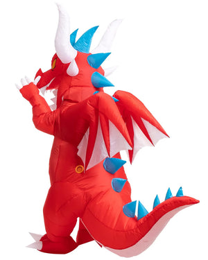 Fire Red Dragon Inflatable Adults Costume