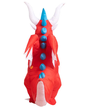 Fire Red Dragon Inflatable Adults Costume