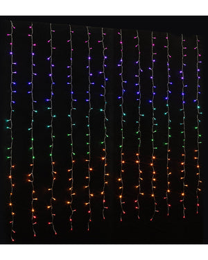 Flash Connectable Rainbow LED Curtain 1.8m